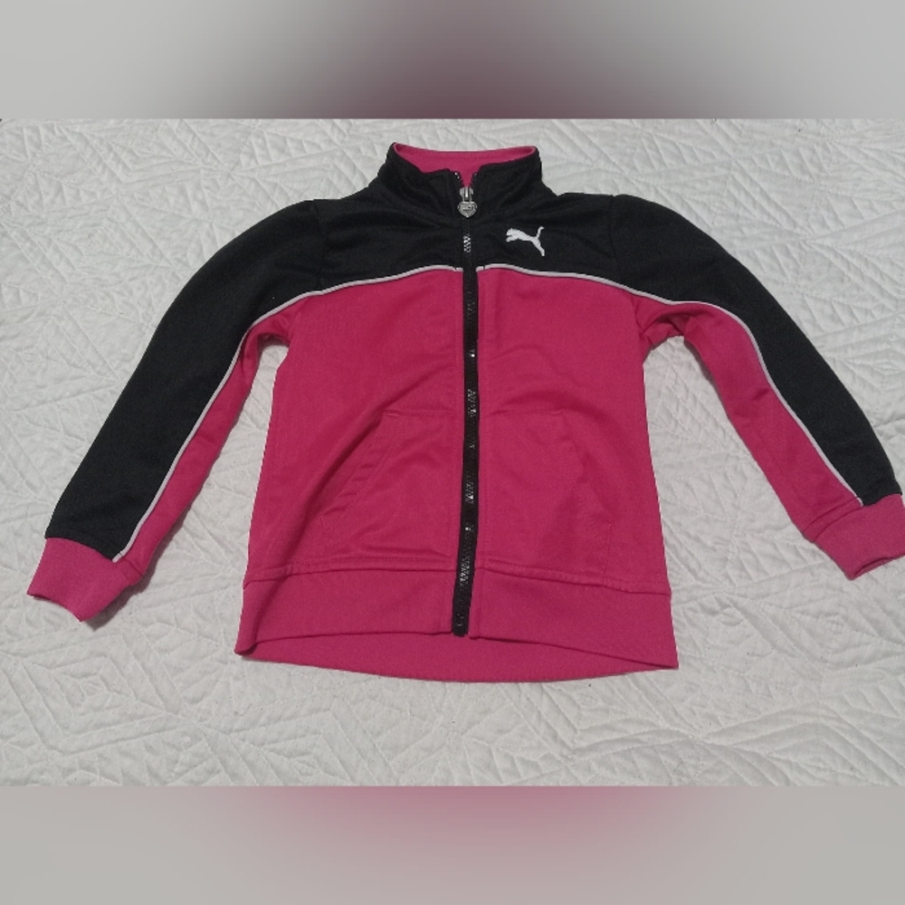 Puma kids pink zip up